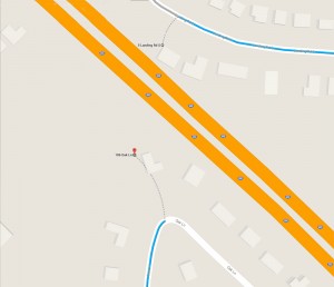 Google Map of Expressway between 106  Oak Lane and 5 South Landing Road